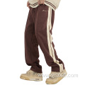 Suede side webbing embroidered trousers